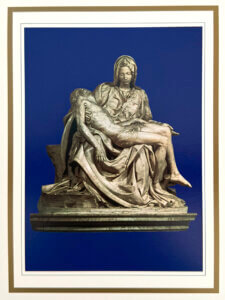 Michelangelo’s Pietà of Mary holding the body of Christ